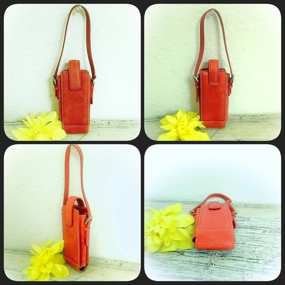 Vintage Coach Leather Cell Phone Case RARE - Picture 2 of 6